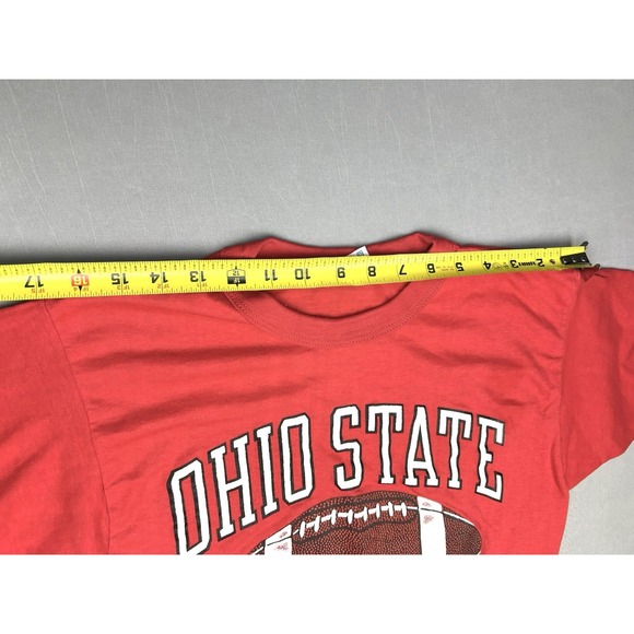 Vintage‎ Champion Ohio State Buckeyes Adult L Graphic Football Tee Shirt (Read) - Picture 7 of 12